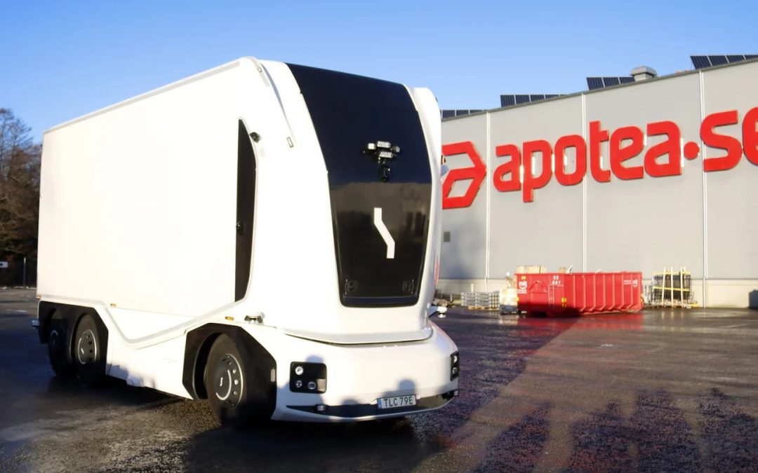 Självkörande lastbil i Morgongåva