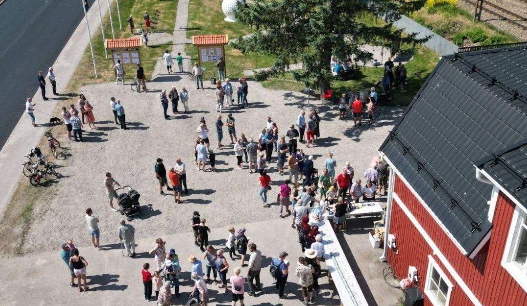 Invigning av Siverts Park i Morgongåva